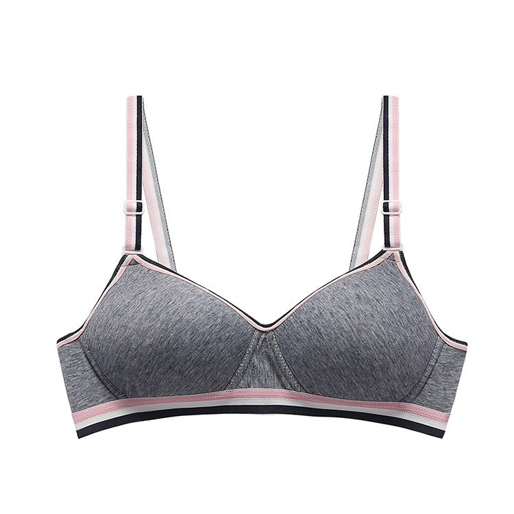 Women's Non-Wireless Pure Cotton Sports Bra Cotton Thin Underwear Bra