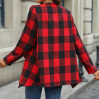 Irregular Button-free Shirt Cardigan For Women