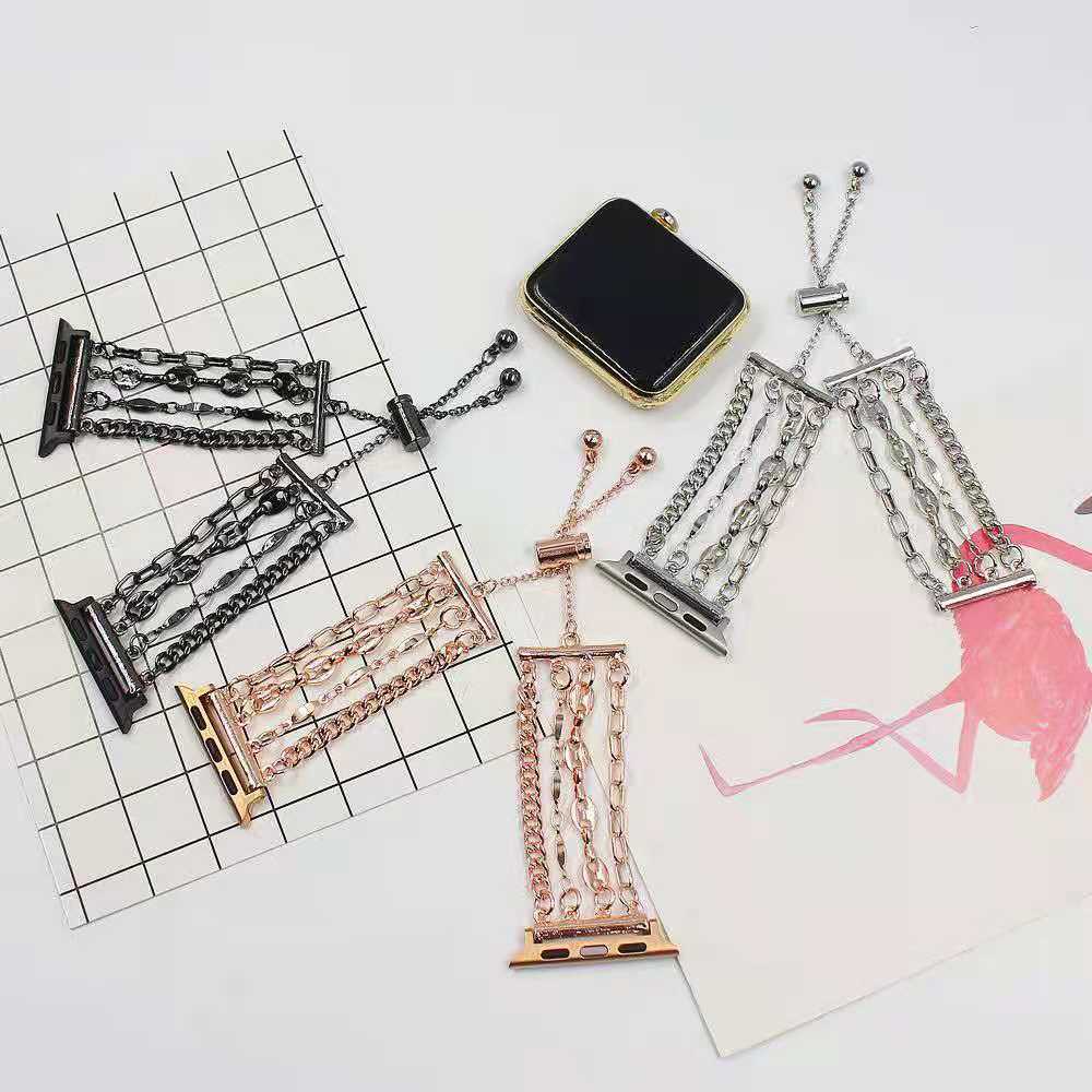 Apple Metal Bracelet Strap Stainless Steel Chain Strap