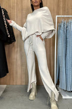 Temperament Commute Women's Solid Color Fashion Casual Two-piece Suit